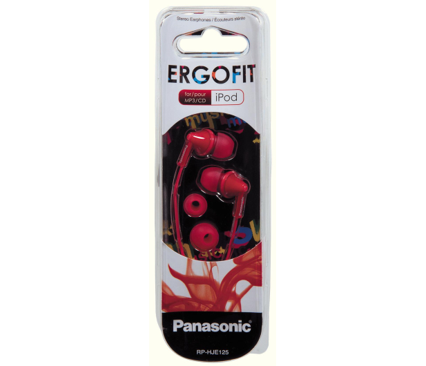 PANASONIC RP-HJE125E-R Czerwony Panasonic RP-HJE125E-R - 217467 - zdjęcie 2